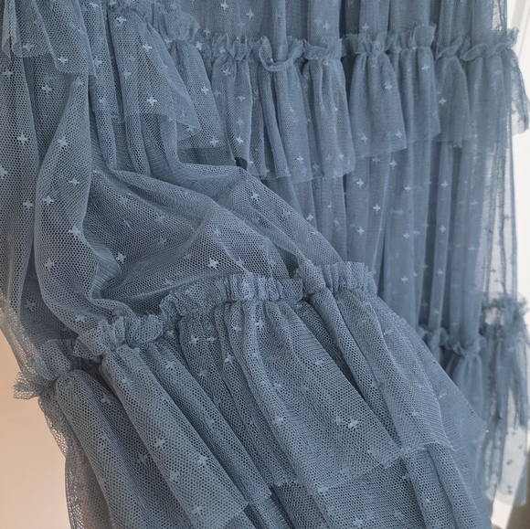 Ivy City Co Short Whimsical Dress Blue Size M - Picture 5 of 5